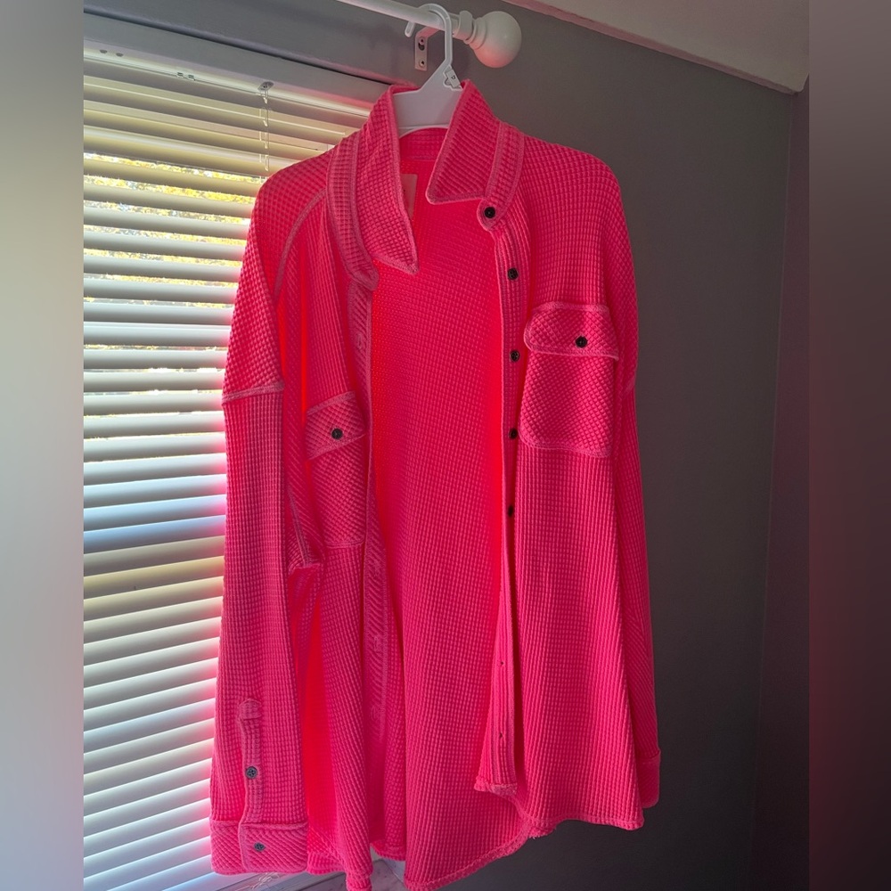 Women’s Bright Pink Button up Shirt size XS